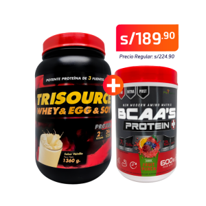 TRISOURCE (Whey, Soy & Egg) + BCAA’S