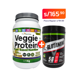 VEGGIE PROTEIN + L-GLUTAMINA